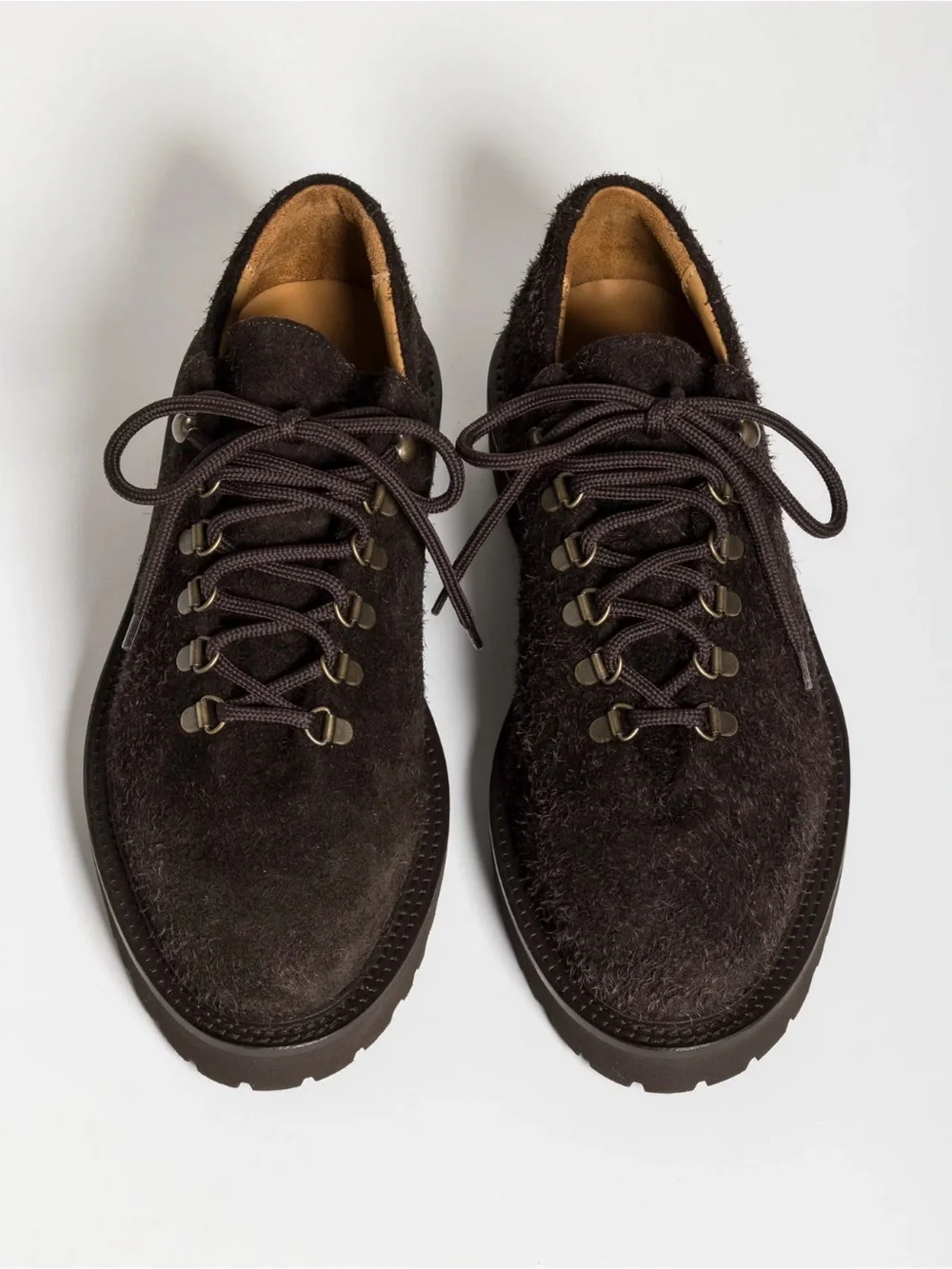 Jacques soloviere Men's Dark Brown Suede Lace-Up Casual Shoes